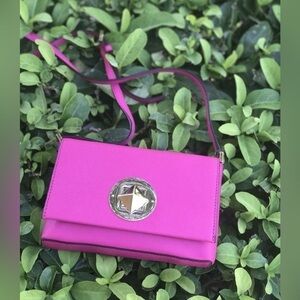 Kate Spade Pink Crossbody Bag with Structured Design